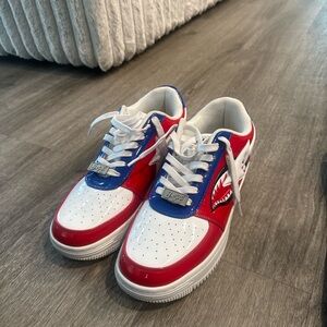 Bape Red and Blue Men's Sneakers